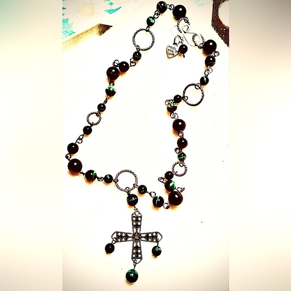 Genuine green tiger's eye pendant/necklace (it’s hard to capture the essence) - Picture 3 of 3